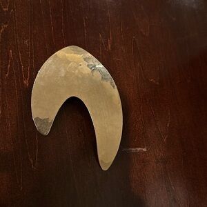 Rare Vintage Gold Tone Brooch Star Trek Symbol Style Pin Brooch trekking jewelry